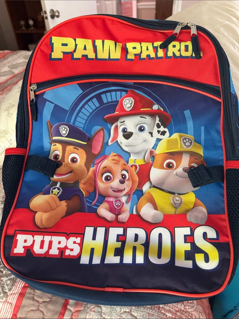 Paw Patrol Kids Backpack in Red, Blue & Yellow
